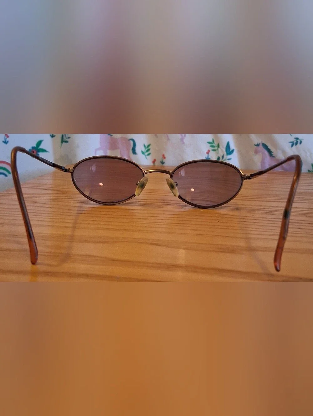 EUC Vintage 90s Sirena Occhiali Italy Copper Tone Scroll Detailed Glasses Frame